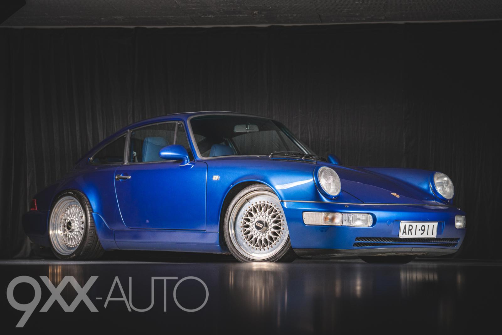 Sininen Porsche 911 964 C2 Manuaali *Suomiauto!*