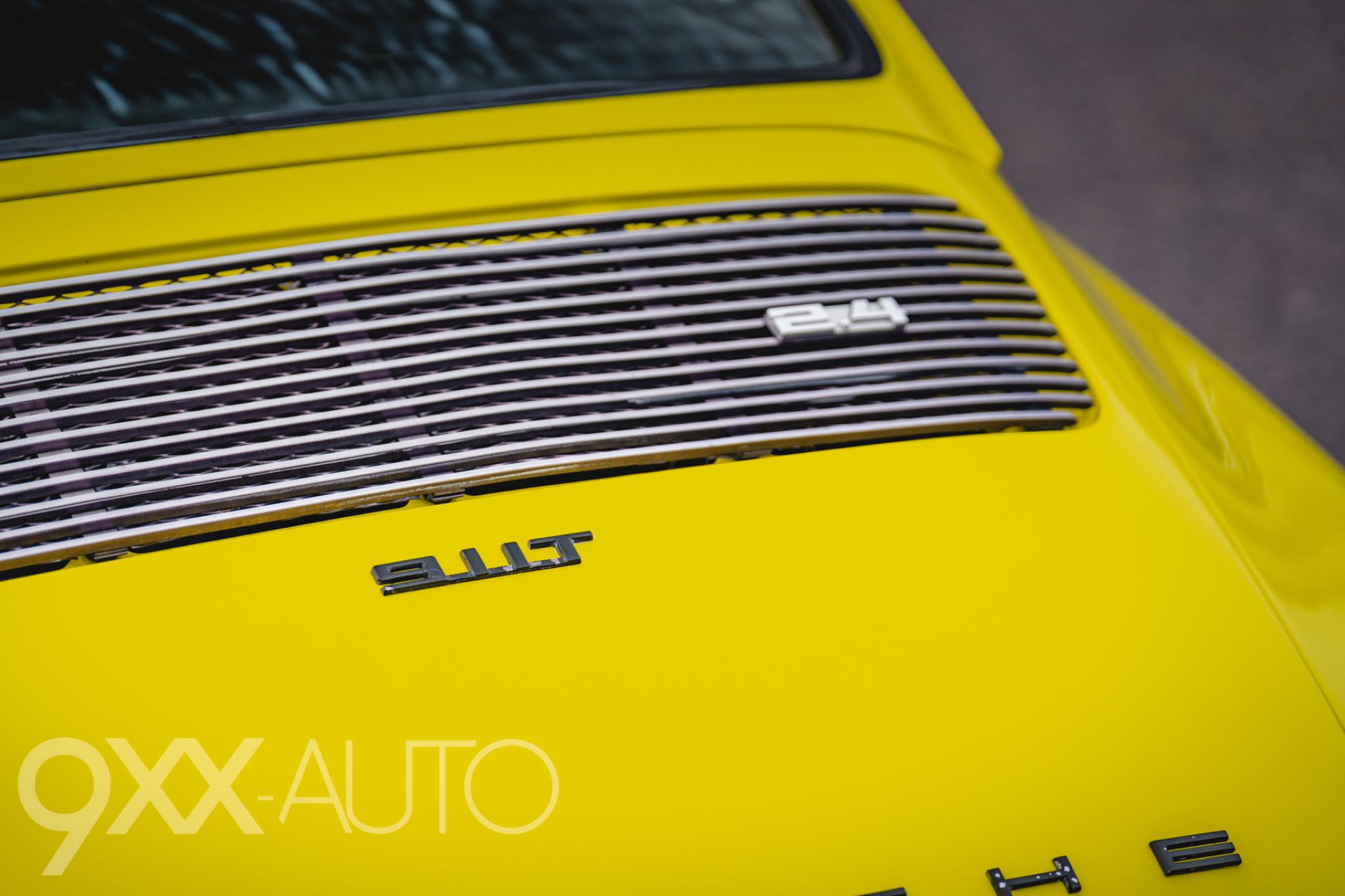 Keltainen Porsche 911 911T 2.4 Coupé 1972