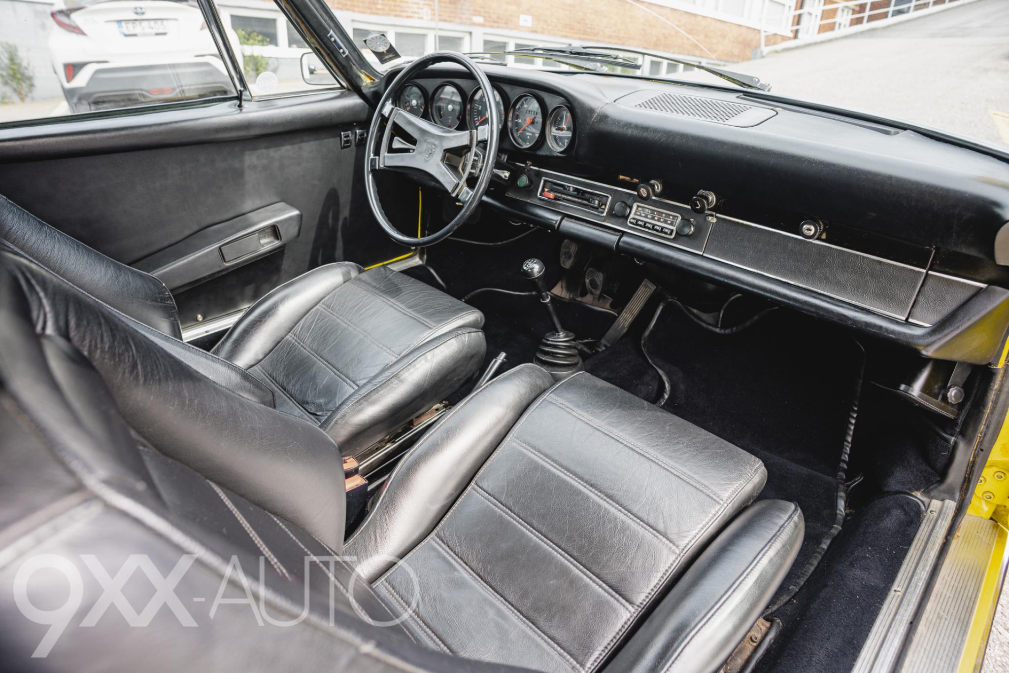 Keltainen Porsche 911 911T 2.4 Coupé 1972