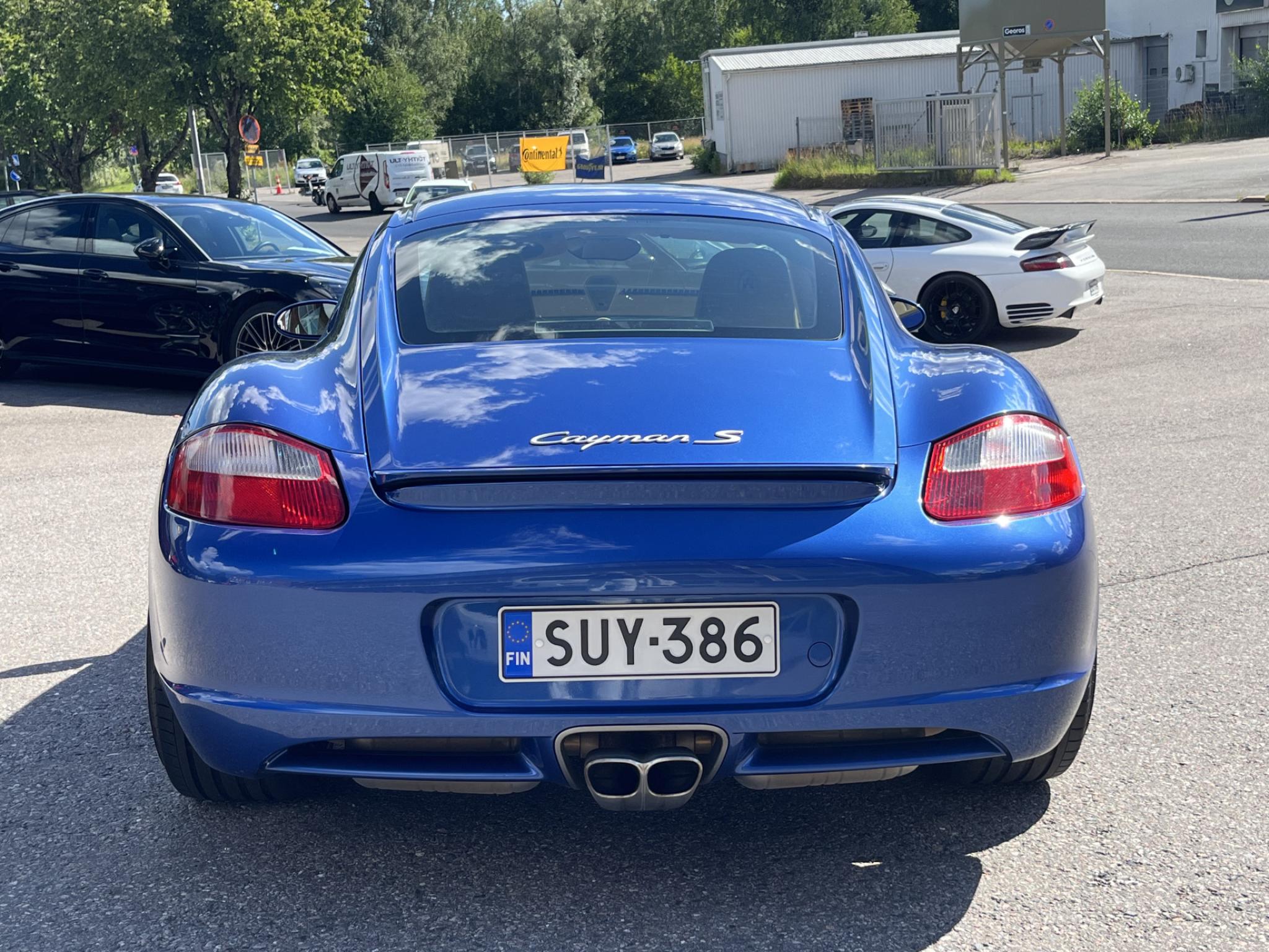 Sininen Porsche Cayman S 3.4 Coupe 987 *Moottoriremontoitu* 