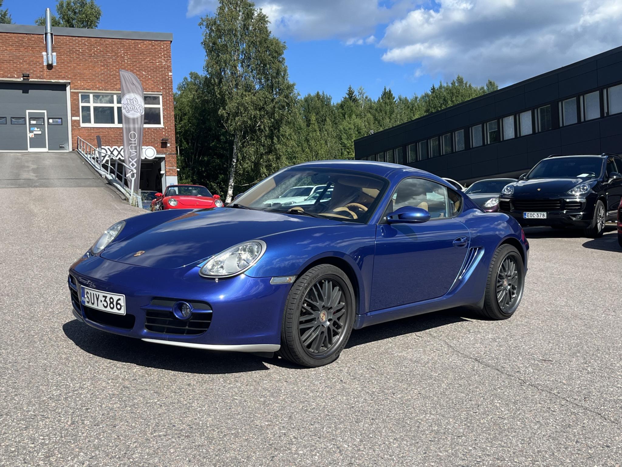 Sininen Porsche Cayman S 3.4 Coupe 987 *Moottoriremontoitu* 