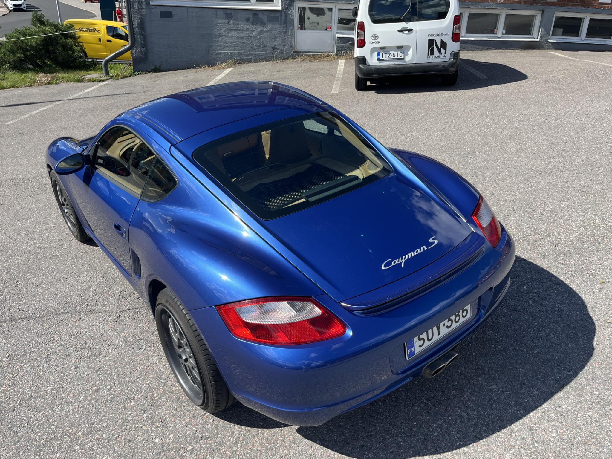 Sininen Porsche Cayman S 3.4 Coupe 987 *Moottoriremontoitu* 