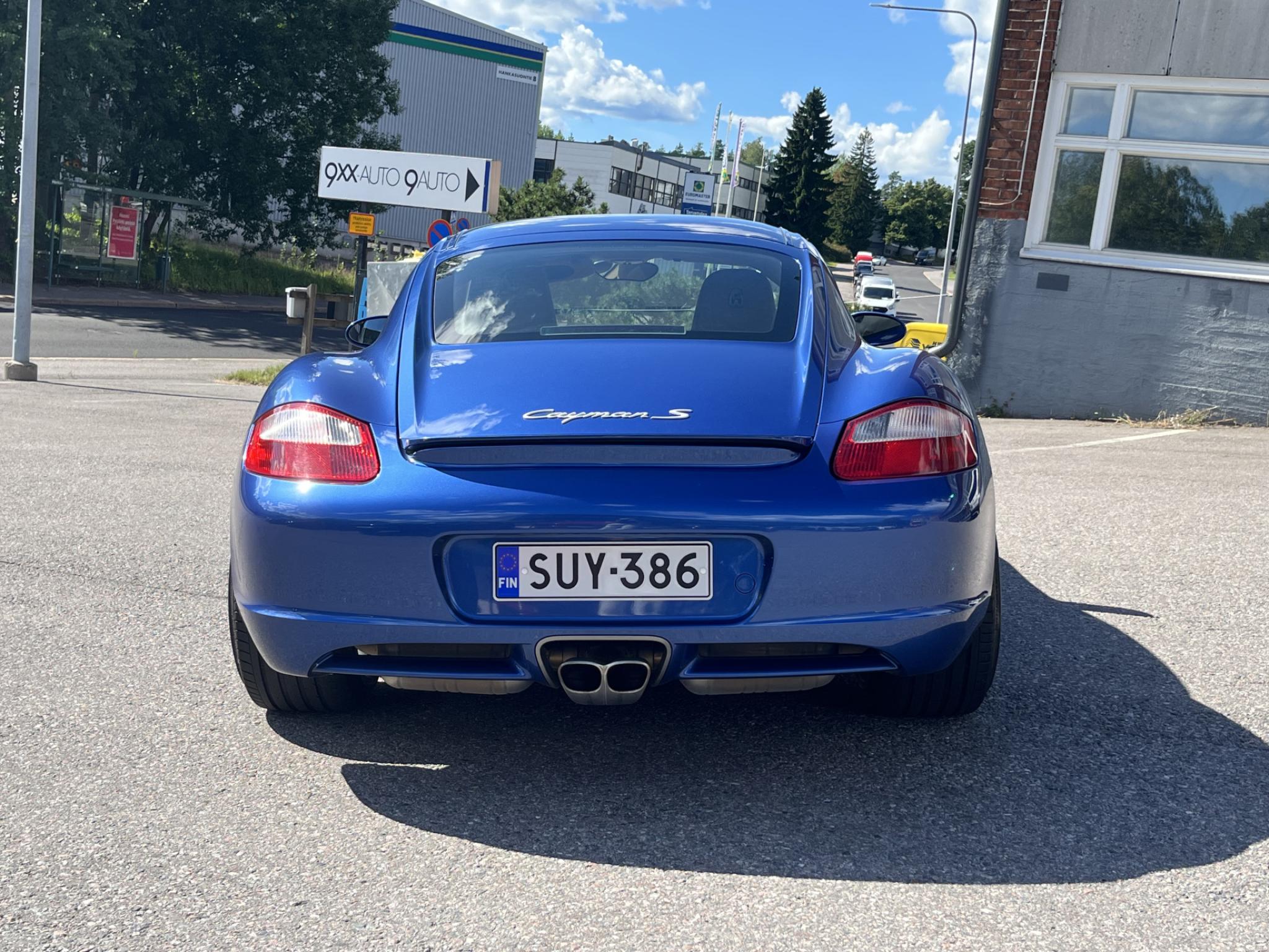 Sininen Porsche Cayman S 3.4 Coupe 987 *Moottoriremontoitu* 