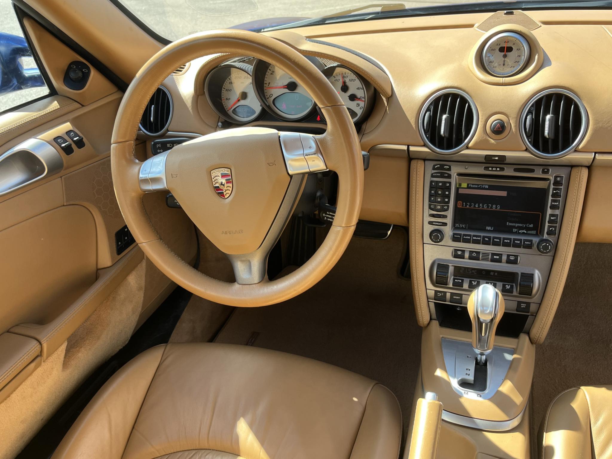 Sininen Porsche Cayman S 3.4 Coupe 987 *Moottoriremontoitu* 